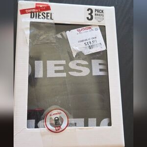 Diesel Black and White Men's Briefs 3-Pack